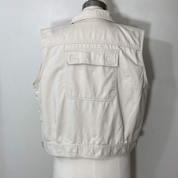 ALGONQUIN 100% COTTON BUTTON UP FIELD VEST! - Picture 6 of 12
